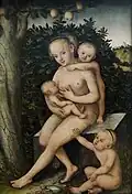 Lucas Cranach l'Ancien, Charité, vers 1537-1540 [43].