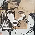 Lucidité, encre de Chine sur pages de livre