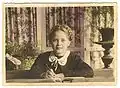 L. Spède à 9 ans - 1945