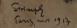 signature de Ludvík Strimpl