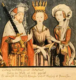 Sa tante par mariage, Blanche de Lancaster, princesse d'Angleterre