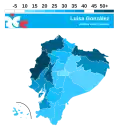 Résultats de Luisa González par province au 1er tour