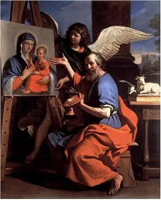 Saint Luc l'évangéliste en peintre, Le Guerchin.