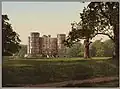 Château de Lulworth dans le parc