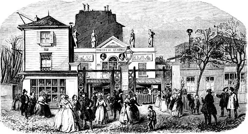 Le théâtre du Luxembourg au XIXe&nbsp;siècle.