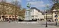 Panorama de la place Guillaume II.