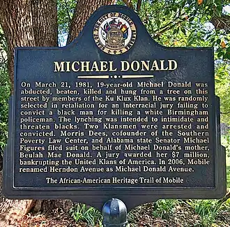 Image illustrative de l’article Lynchage de Michael Donald