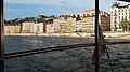 Quai Saint-Vincent vu de l'arrière du Vaporetto