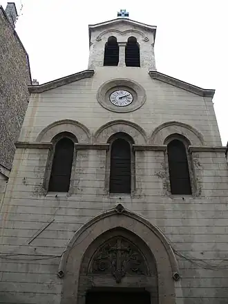 Vue de la façade.