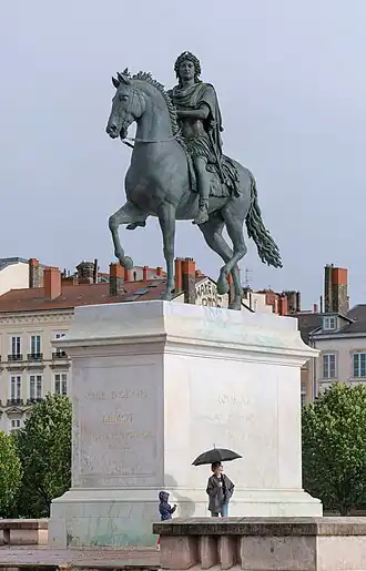 Statue équestre de Louis XIV par Lemot
