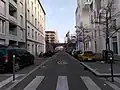 Vue vers l’est depuis le croisement avec la rue Denuzière.