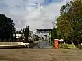 Le centre d'échanges de Perrache et sa fontaine vus de la place Carnot
