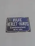 Plaque de rue à Lyon.