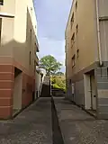 Les escaliers vers la montée Chaussagne, entre les numéros 83 B et C.