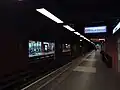 La station Laënnec du métro, donnant sur l'extérieur et le début de l'allée Adolphe-Lafont.