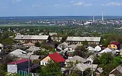 Vue générale de Lyssytchansk.