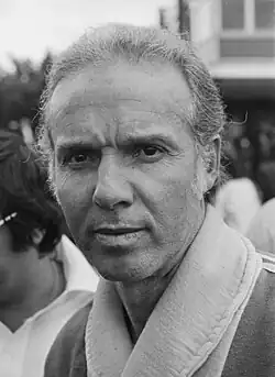 Photo en noir et blanc de l'entraîneur brésilien Mário Zagallo