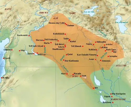Le royaume médio-assyrien entre la fin du XIIIe et le début du XIe siècle av. J.-C.