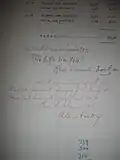 Signature de l'architecte Édouard André.