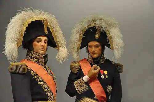 Le maréchal Jean-de-Dieu Soult et le général Henri-Gatien Bertrand.