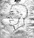 Un dessin autoportrait.