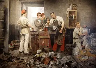 Le Rétamage, 1884, musée Paul-Valéry à Sète
