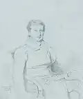 Portrait de Marin Marcotte de Sainte Marie, par Ingres.