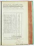 Registre des recettes, 7 janvier 1793.