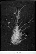 La «&nbsp;Nébuleuse du Crabe&nbsp;» M1, telle qu'elle fut publiée par William Parsons en 1844.