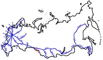 Itinéraire de la route européenne 127