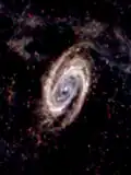 M81 observée en infrarouge lointain par le télescope spatial Herschel.