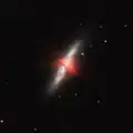La galaxie du cigare M82 prise depuis la France par l'astrophotographe amateur Anthony MICHEL
