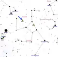 Position de M92 dans la constellation d'Hercule.
