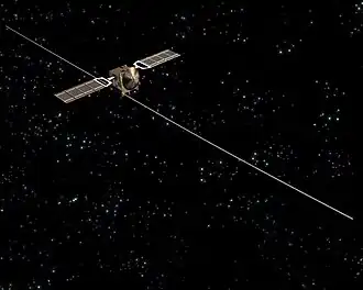 Description de l'image MARSIS 2nd antenna boom locked into straight position ESA217866.jpg.