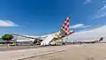 Avions de Volotea et Hop! By Air France sur le tarmac de Perpignan en 2019
