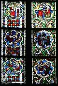 Détail du vitrail biblique (Bibelfenster, 1275)