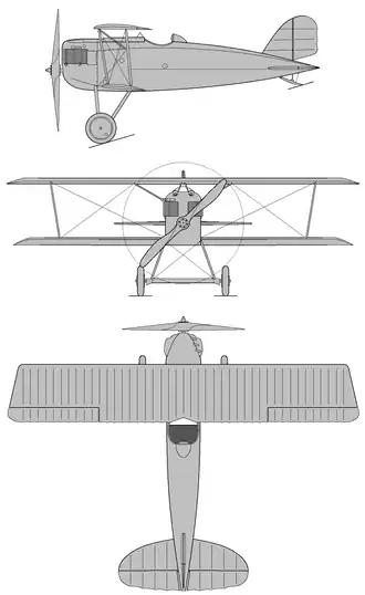 vue en plan de l’avion