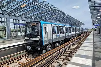 La ligne 11 du métro à Coteaux Beauclair