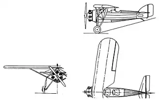 vue en plan de l’avion
