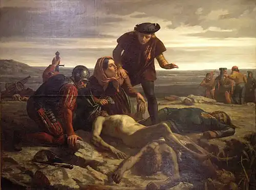 Charles Houry, La Mort de Charles le Téméraire devant Nancy, 1852, Musée lorrain.