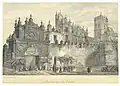 Puerta de la Carne en 1840.