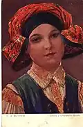 Jeune fille de  Uherský Brod