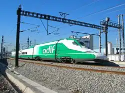 Rame de mesures de l'ADIF.