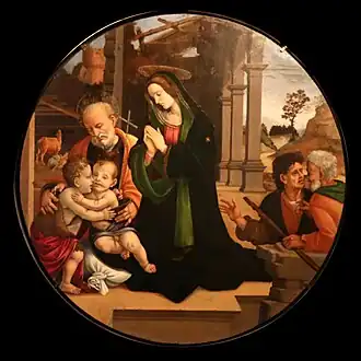 La Sainte famille avec les bergers, Maître de Memphis