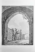 La Maasport ou Porte de la Meuse, gravure de J. Bulthuis de 1787