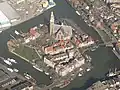 Kerkeiland (l'île de l'église) avec de Groote Kerk.
