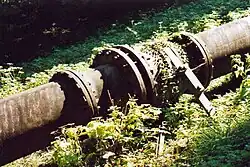Ancienne canalisation.