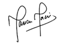 Signature de Mauricio Macri
