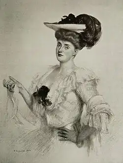 Portrait de son épouse par Paul Baignères, 1902.