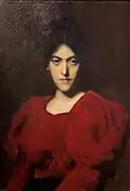 Portrait de Madeleine Smith au corsage rouge (Jean-Jacques Henner, 1898, Fondation des Artistes, inv. 124)